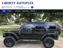 Tablet Screenshot of libertyautoplex.com